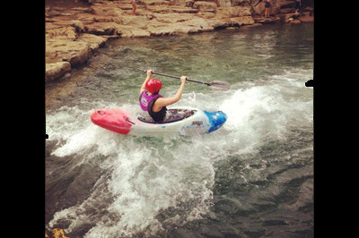 Brooke Artesi kayaking race at Extremity Games 2013 - Sunshine Prosthetics and Orthotics, Wayne NJ