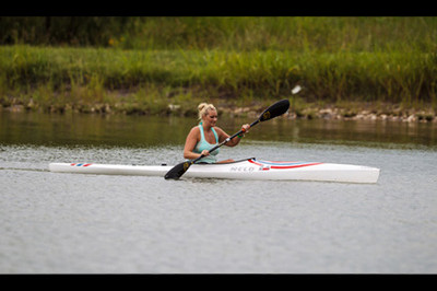Brooke Artesi kayaking at Extremity Games 2013 - Sunshine Prosthetics and Orthotics, Wayne NJ