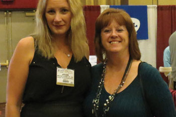 Brooke Artesi with Kathy Mascola, president of NJAAOP at the Annual Meeting in Nov. 2014