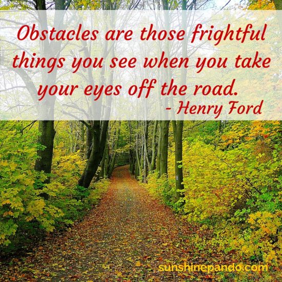 You see obstacles when you take your eyes off the road  - Sunshine Prosthetics and Orthotics