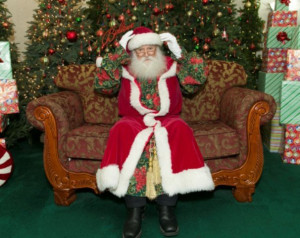 Raymond Beesley wearing his Victorian Santa suit (photo: Steve Hockstein)